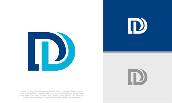 Initials DD logo design. Initial Letter Logo.