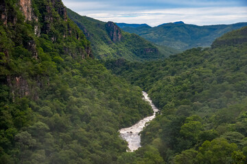 Landscape photographed in Chapada dos Veadeiros National Park, Goias. Cerrado Biome. Picture made...
