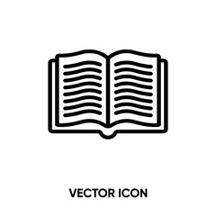 Book vector icon . Modern, simple flat vector illustration for website or mobile app.Book symbol, logo illustration. Pixel perfect vector graphics	