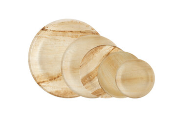 Areca leaf dishes, plates, and cutlery set