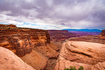 Shafer trail overlook near Moab Utah