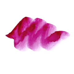 Lipstick, pink abstract watercolor - 433704391