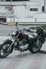 Obraz na płótnie Canvas motorcycles on the street