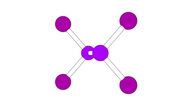 360&ordm; realistic 3D view of Diphosphorus Tetraiodide as a seamless loop over a white opaque background with alpha mask. Also called hypodiphosphorous tetraiodide and phosphorus iodide.