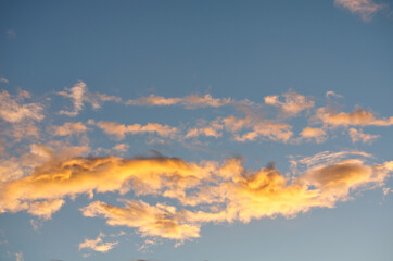 Colorful Clouds in a Sunset Sky