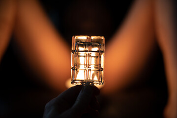 Frau mit Blauem Haar 