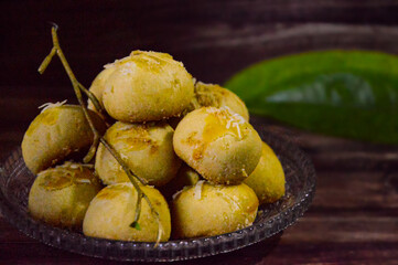 Nastar cookies at saucer