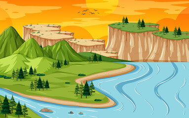 Land and water geography landscape
