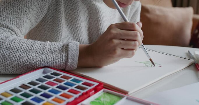 Paint on paper by watercolour