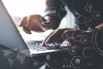 Digital transformation, artificial intelligence, social media marketing, software technology development, IoT, Internet of Things concept