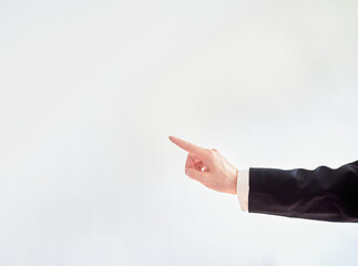 the fingers of a business man