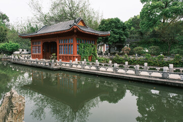 Early spring scenery of Moshan Bonsai Garden in East Lake, Wuhan, Hubei