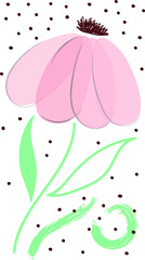 Fototapeta na wymiar Rose flower. Vector illustration