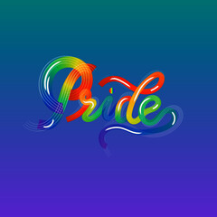 Obraz premium lgbt pride lettering 