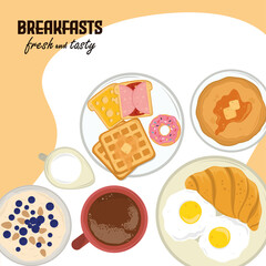 breakfasts fresh and tasty