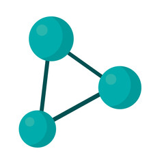 Fototapeta premium turquoise Active molecular