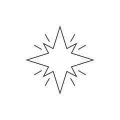 Backlight. Vector linear icon isolated on white background.