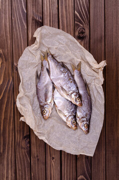 Dry fish on paper