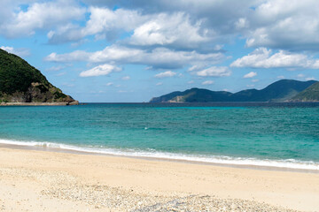 Obraz premium 奄美群島 加計呂麻島の実久ビーチ