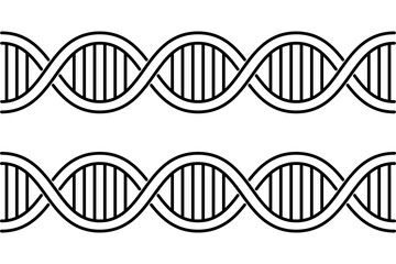 dna icon, dna helix, chromosome, molecule symbol, Vector illustration