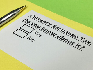 Questionnaire about taxation
