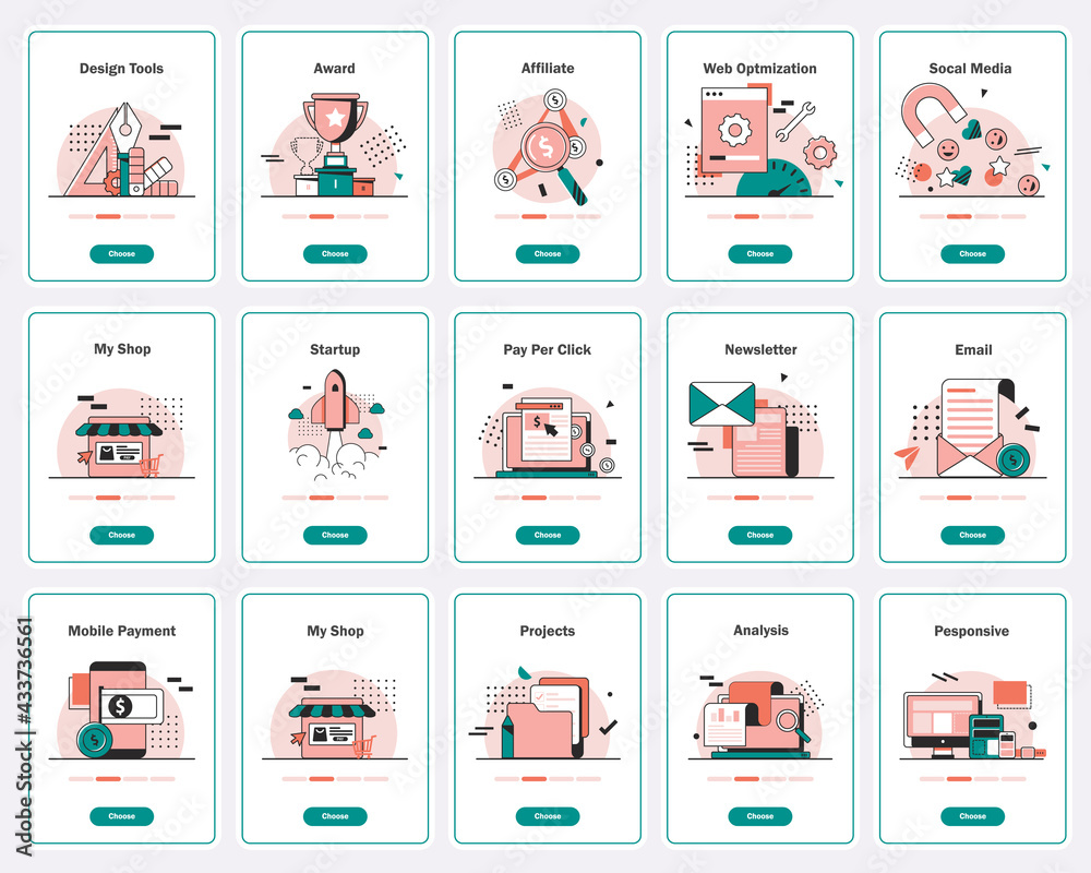 Poster busines and technology icon set,big data structure, database architecture, data science technology c
