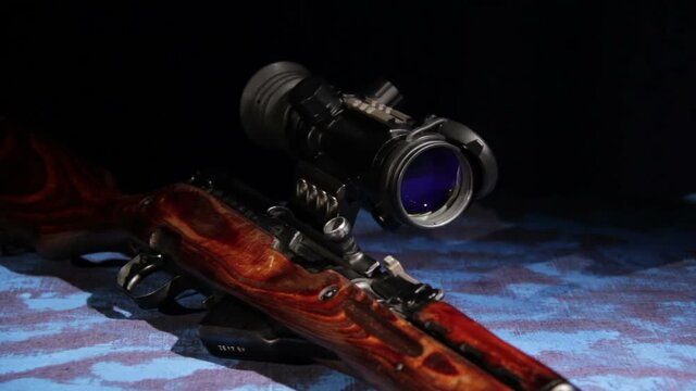 Mosin carbine with optical sight
