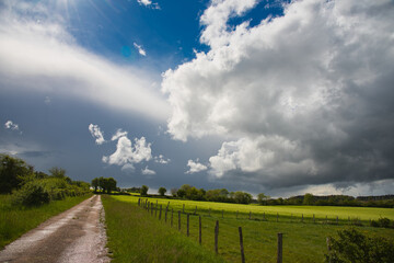 Frühling im Naturpark Morvan im Burgund in Frankreich
