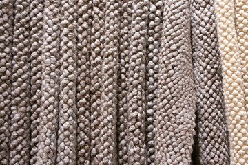 texture of knitted wool close up. background from knitted textile. woolen thread