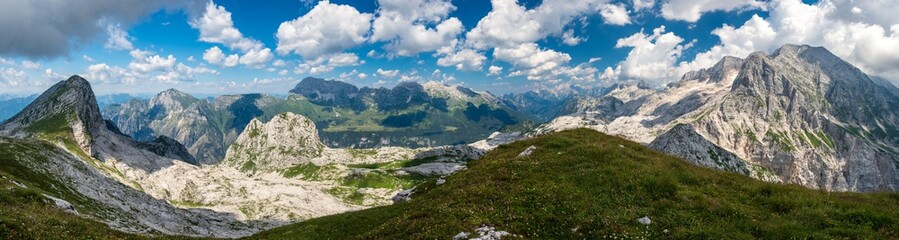 Trekking day in the majestic Julian Alps, Friuli-Venezia Giulia, Italy