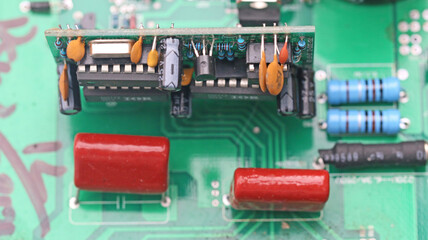 Close up of a circuit board	