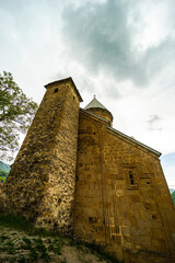 Ananuri castle in Georgian mountains