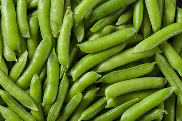 fresh green peas background texture top view