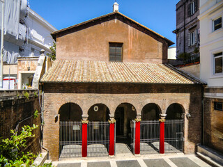 Basilica di San Vitale attached to the Palazzo Delle Esposizioni with a futurism exhibition,...