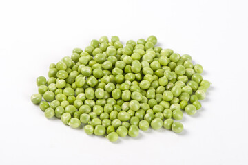 green pea vegetable bean isolated on white background
