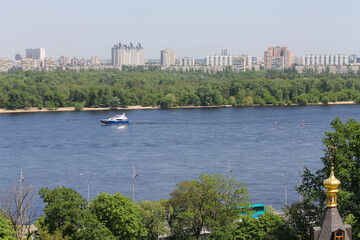 View of the Dnieper from the hills of the Kiev-Pechersk Lavra