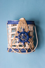 Summer background with marine candle