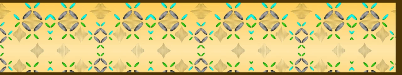 Raamstickers Vlinders Digitaal textiel saree-ontwerp en kaftan alle typen van ontwerp en kleurrijke achtergrond
