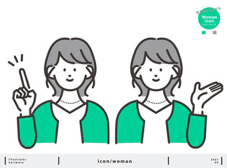 案内 指差し ポーズ 男性イラストマッシュベクター Wall Mural クリモト ミカ