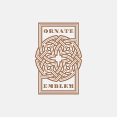 Ornate emblem