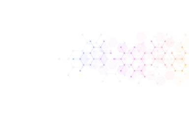 Illustration of geometric abstract background with hexagons pattern