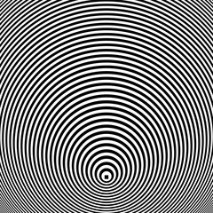 Concentric rings pattern. Lines texture.