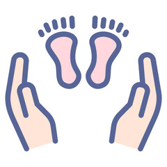 Obraz premium receiving newborn child