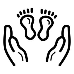 receiving newborn child