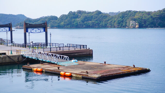 遊覧船の船着場