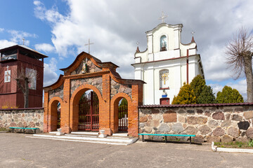 old church in a small town in the east