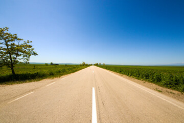 Highway, autobahn and road landscape
