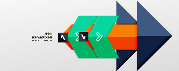 Shiny color triangles and geometric shapes vector abstract background