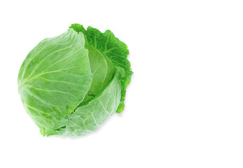 cabbage isolated on white background.
