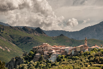 Village of Montmaggiore in Corsica